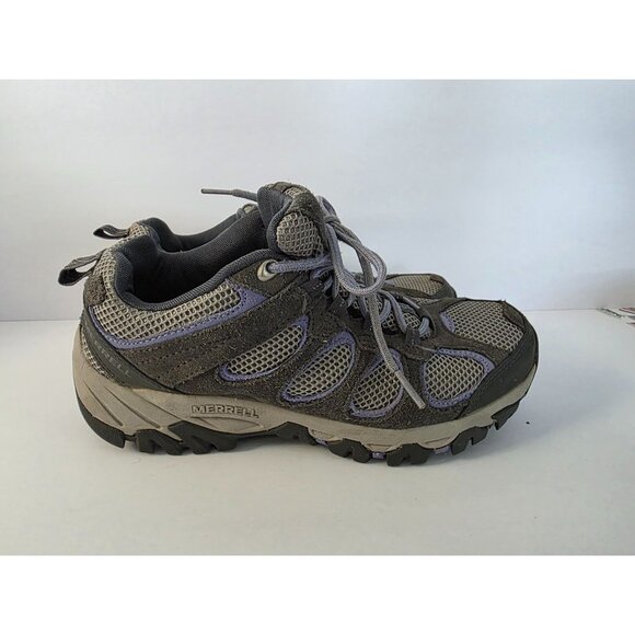 Merrell Womens Hilltop Ventilator Hiking Shoes Gray & Purple Size 7.5M - Picture 1 of 6